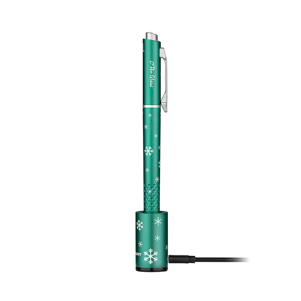 Olight O%27pen Glow Rechargeable Penlight With Tip Light Clip Light and Tail Laser