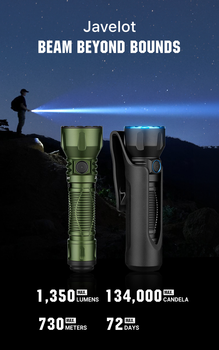 OLIGHT Seeker 4 Pro LED-zaklamp met holster, 4600 lumen, 260 m, oplaadbare USB-C-lamp, batterijduur van 15 dagen, draagbare handlamp voor dagelijks gebruik, buiten (paars, koel wit